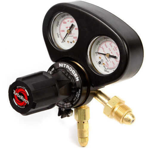 ‎Victor Model DP250-800-580 TurboTorch Heavy Duty High Pressure Nitrogen Purging Regulator, 1/4″ Flare