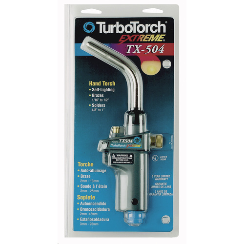 TURBOTORCH EXTREME SELF LIGHTING TORCHES, TX504 Torch Swirl, MAP-Pro/LP Gas