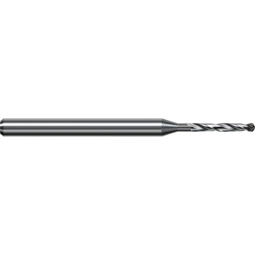 Solid Carbide Drill; 4.851 mm Dia. × 6 mm Shank Dia. × 75 mm OAL × 32 mm LCF ; 130 Degrees ; 5xD ; Helical Flute