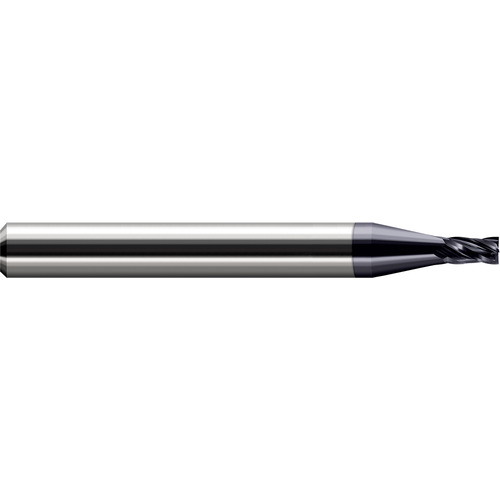 Miniature End Mills - Stub & Standard - 0.0550″ Cutter Diameter × 0.0820″ Length of Cut Carbide Square End Mill, 4 Flutes, AlTiN Coated