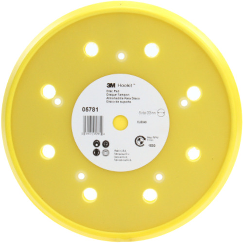 3M Hookit Disc Pad Dust Free 05781 8″