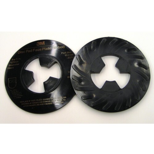 3M Disc Pad Face Plate Ribbed 81733 5″ Hard Black