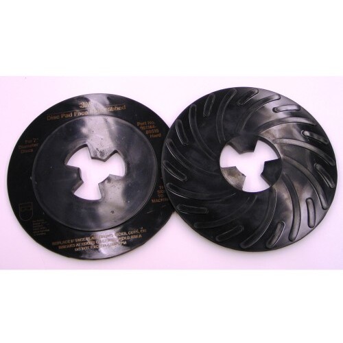 3M Disc Pad Face Plate Ribbed 80515 7″ Hard Black